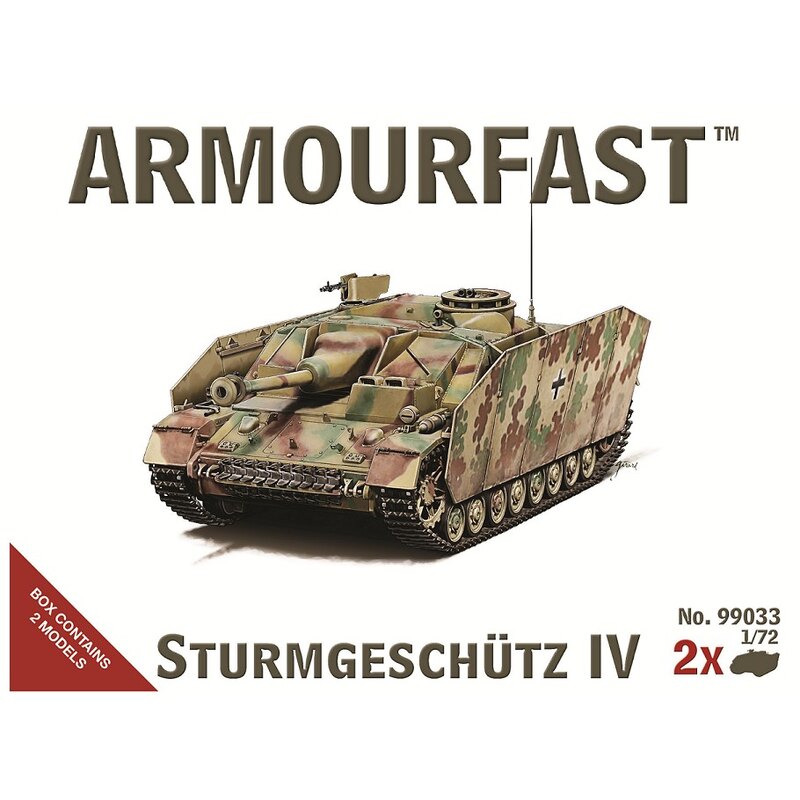 Enthält 2 Modelle Sets Armourfast 1/72 Maßstab Deutsche Sturmgeschütz IV 