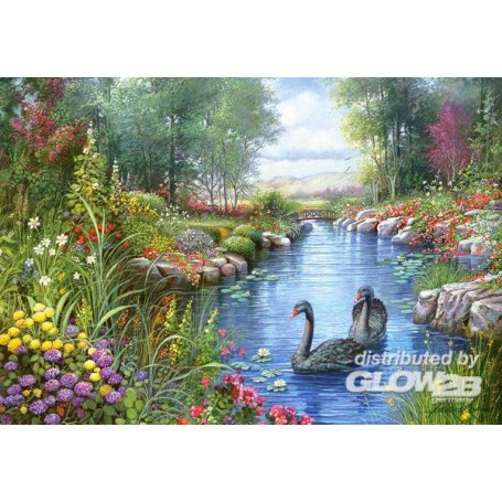Black Swans,Andres Orpinas,Puzzle 1500 T  Puzzle
