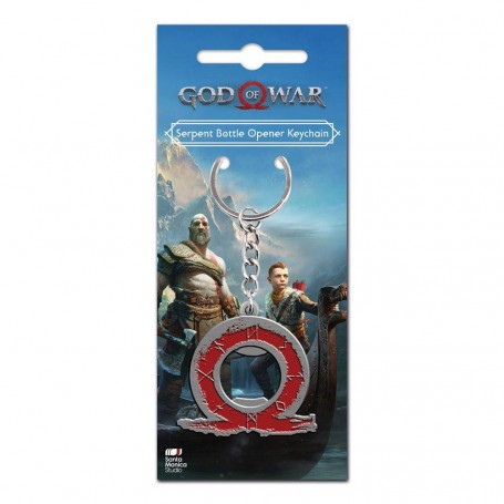 God of War Schlüsselanhänger mit Flaschenöffner Serpent Logo 
