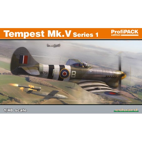 Hawker Tempest Mk.V-Serie 1 ProfiPACK-Edition-Kit des britischen WW2-Jagdflugzeugs Hawker Tempest Mk.V im Maßstab 1:48. Das Kit 