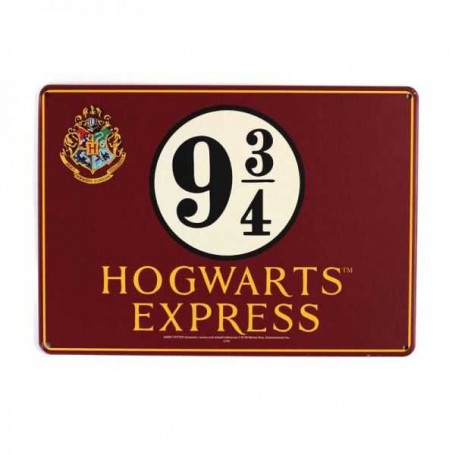 Harry Potter Metallpaneel-Plattform 9 3/4 21 x 15 cm 