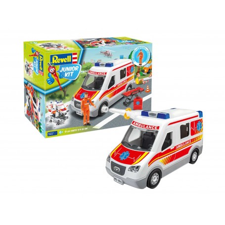 Krankenwagen mit Figur Modellbausatz