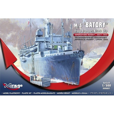 M / S Batory Troop Transporter-Angriffsschiff Modell