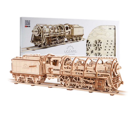 Dampflokomotive 460 mit einem Kohlenlastwagen Modelleisenbahn