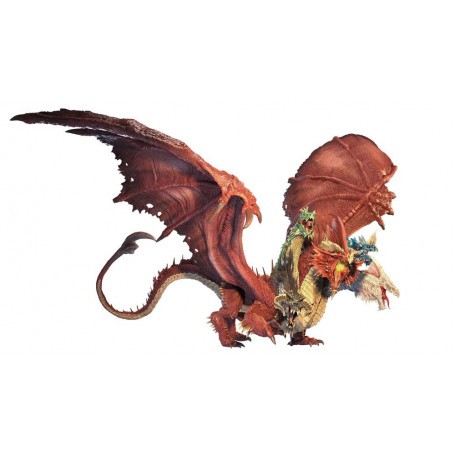 Dungeons & Dragons Icons of the Realms Miniature Premium vorbemalte gigantische Tiamat 37 cm Rollenspiele: Figuren