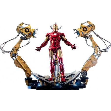 Iron Man 2 1/4 Figur Iron Man Mark IV mit Suit-Up Gantry 49 cm Actionfigure