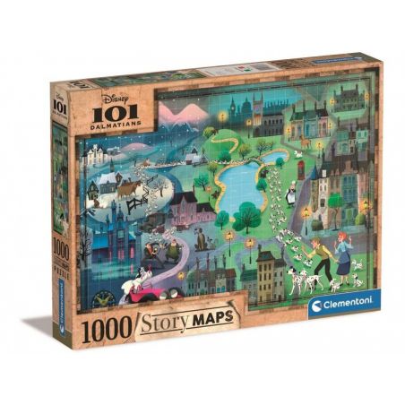 Disney Maps - 1000 Teile - Die 101 Dalmatiner Puzzle