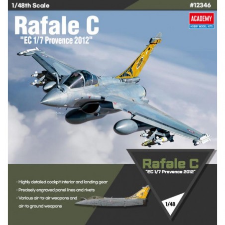 Plastik Flugzeugmodell Rafale C "EC 1/7 Provence 2012" Modellbausatz