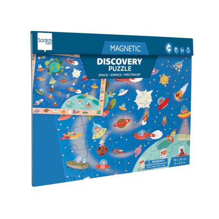 Magnetkratzpuzzle: DISCOVERY - SPACE 30pcs 