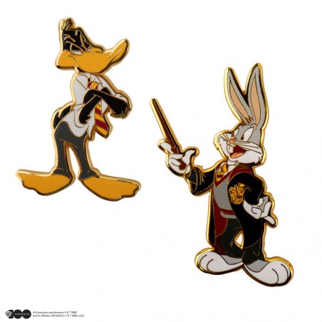Looney Tunes 2 pin pack Bugs Bunny & Daffy Duck at Hogwarts 