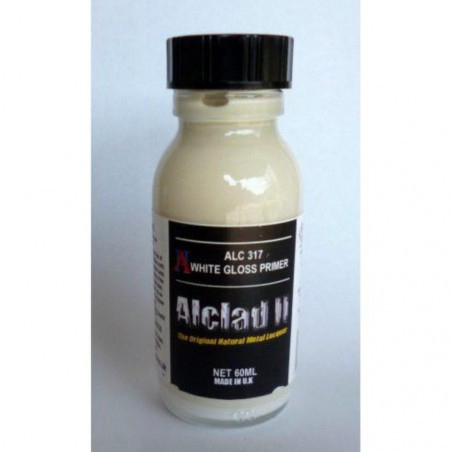 Alclad II/HR Hobbies: White Gloss Primer 60ml Modellbau-Farbe