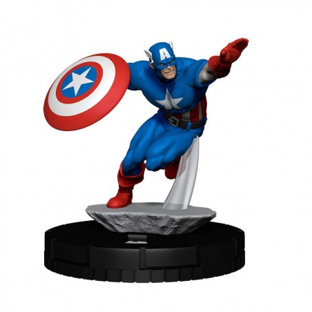 Marvel HeroClix: Avengers 60th Anniversary Play at Home Kit – Captain America Figuren für Figurenspiel