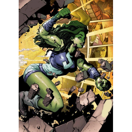 MARVEL ALL NEW – Magnetisches Metallposter 15 x 10 – She-Hulk (S) 