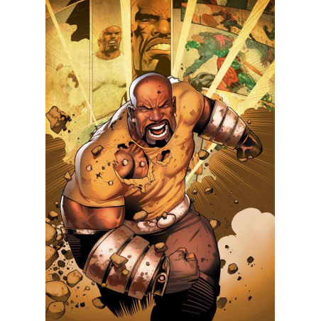 MARVEL ALL NEW – Magnetisches Metallposter 15 x 10 – Luke Cage (S) 