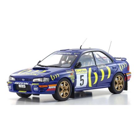 Kyosho 1:18 Subaru Impreza Carlos Sainz Gewinner Monte Carlo 1995 Nr.5 RC Auto
