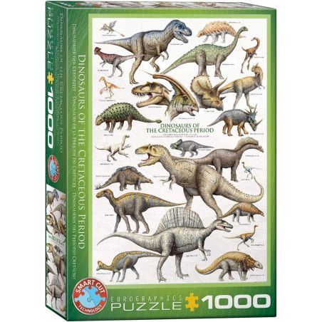 EUROGRAPHICS Kreide-Dinosaurier 1000P-Puzzle 