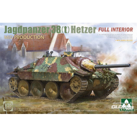 Jagdpanzer 38(t) Hetzer MID PRODUCTION w/FULL INTERIOR Modellbausatz