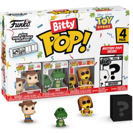 TOY STORY - Bitty Pop 4 Pack 2.5cm - Woody Pop Figuren