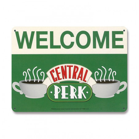 Friends metal sign Central Perk Welcome 15 x 21 cm