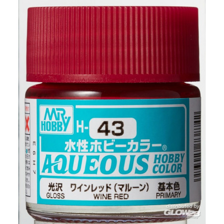 Mr Hobby -Gunze Aqueous Hobby Colors (10 ml) Wine Red 