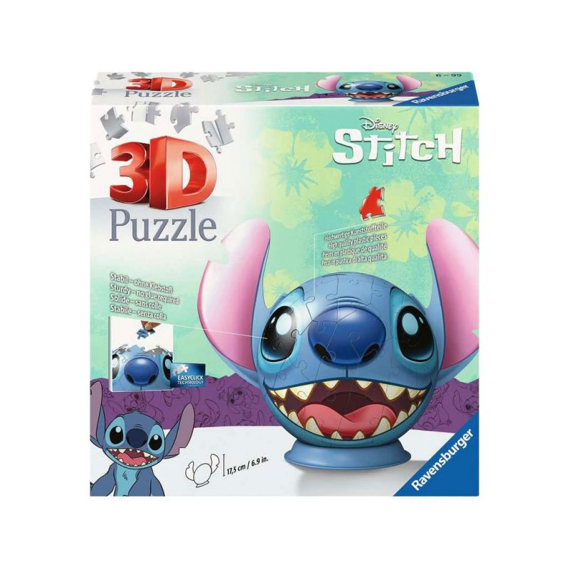 Ravensburger Puzzle Lilo & Stitch 3D puzzle ball with Stitch ears (72