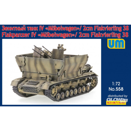 Flakpanzer IV Mobelwagen/2cm Flakvierling38 Modellbausatz 
