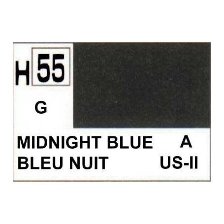 H055 Mitternachts Blau glänzend Modellbau-Farbe