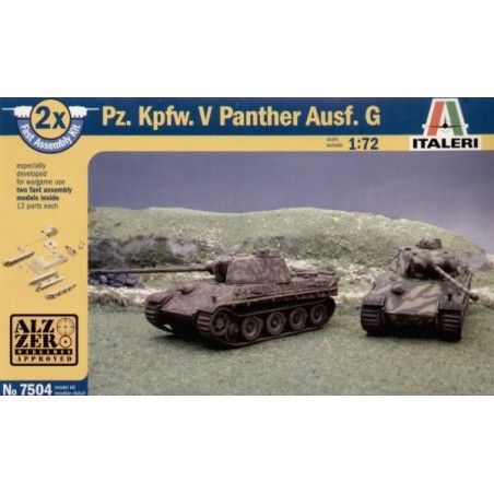 Pz.Kpfw.V Panther Ausf. G Snap together : beinhaltet 2 Panzer-Bausätze Modellbausatz