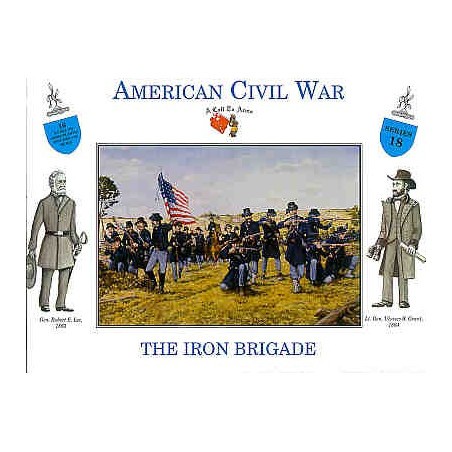 Amerikanische Bürgerkrieg-Nordstaatlerische infanterie. Der Iron Brigade 16 Figuren 